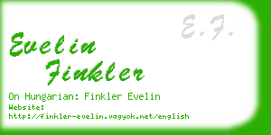 evelin finkler business card